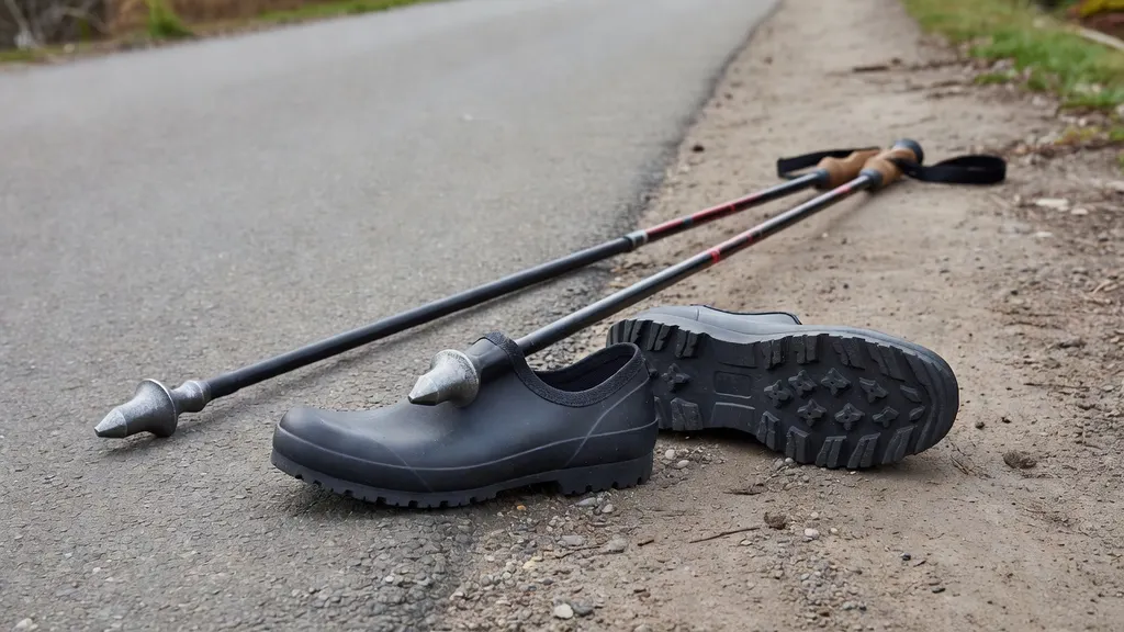 Jak prawidłowo założyć buciki na kijki nordic walking?