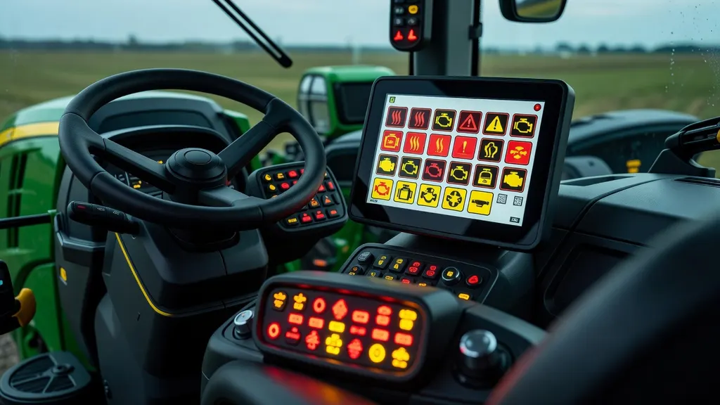 John Deere – kontrolki i komunikaty operatora