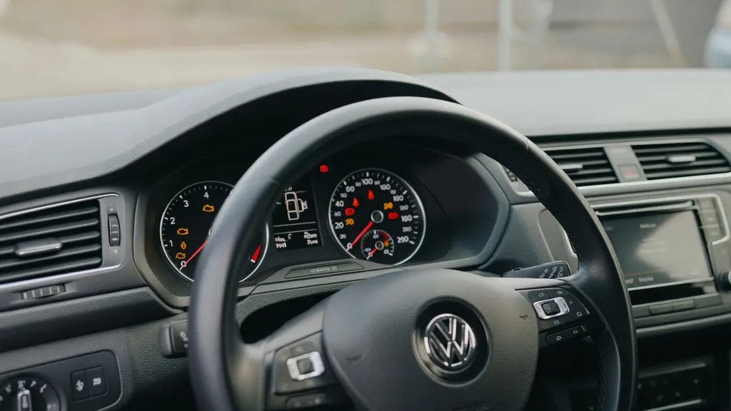VW Touran – kontrolki na desce rozdzielczej